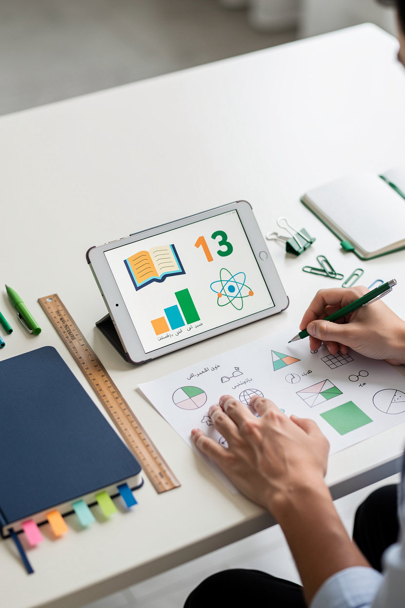 Educational Training Center نافس - طلاب يدرسون اختبار نافس مع محتوى تعليمي متخصص في جدة